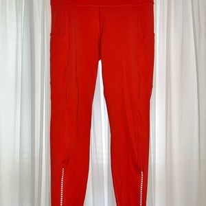 Lululemon Pink Fast and Free Leggings